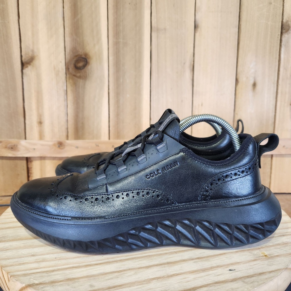 Cole Haan Zerogrand WFA Wingtip Shoes Mens 8 Black Leather Wingtip Sneakers